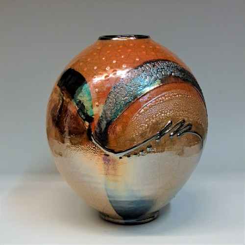 #230757 Raku Glitter Pot $79 at Hunter Wolff Gallery